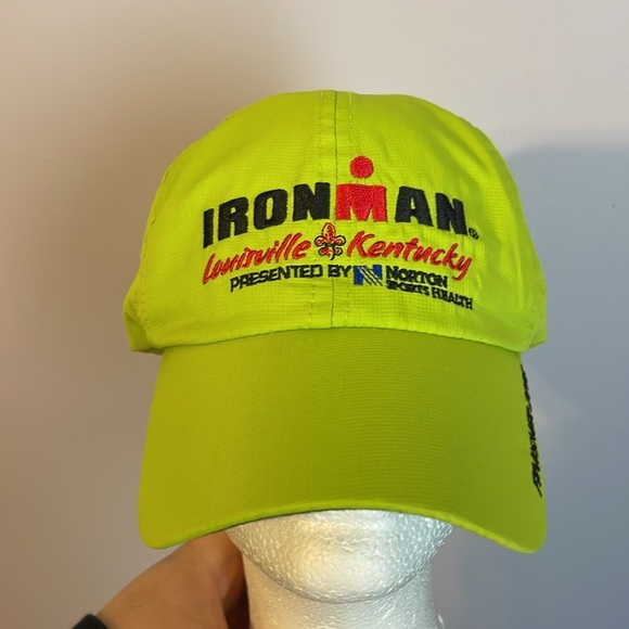 Iron Man Louisville Kentucky Finisher 2016 Green Embroidered Baseball Hat Cap - Picture 1 of 14